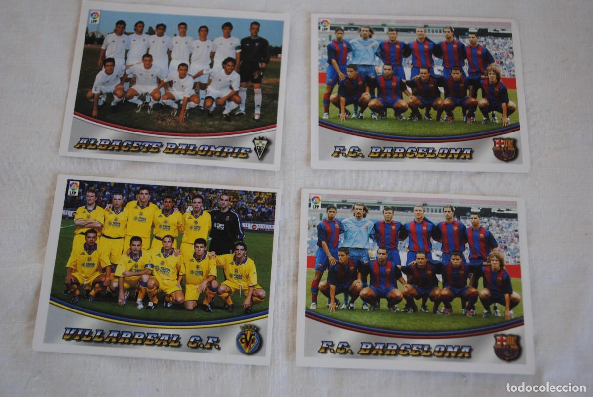 Cromos de f&uacute;tbol: CROMOS DE FUTBOL LIGA 2003 - 2004 LOTE DE 4