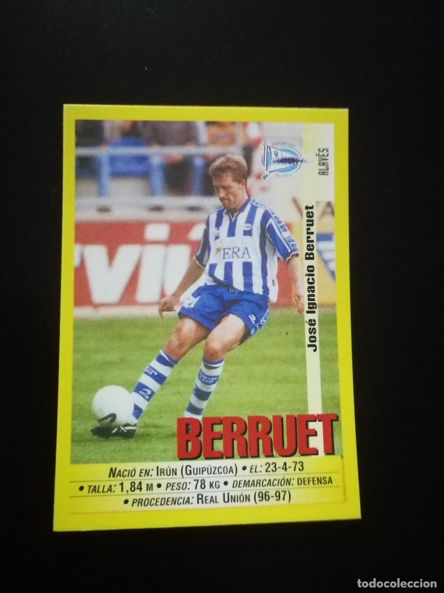 Fu&szlig;ball-Sticker: Berruet Deportivo Alav&eacute;s Panini 1999/2000, 99/00, sin pegar
