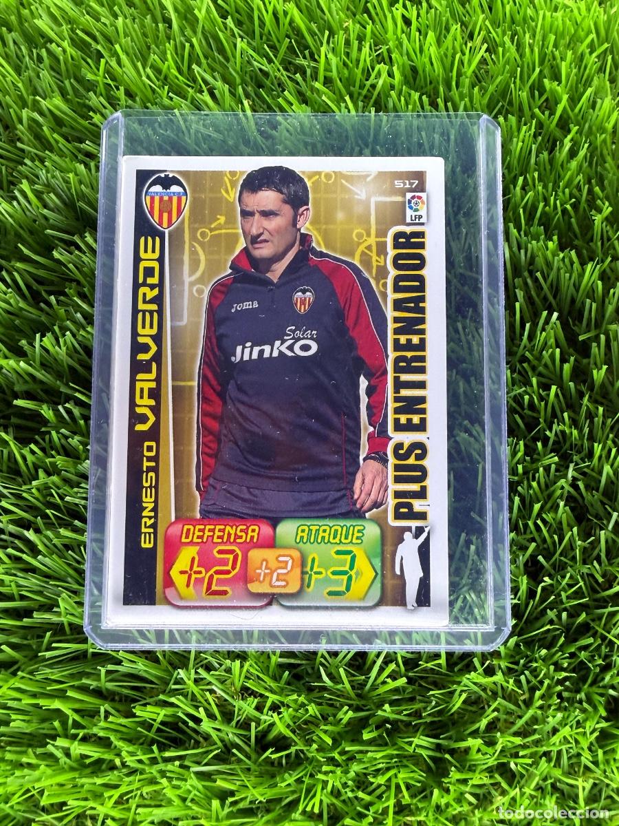 Cromos de f&uacute;tbol: N&ordm; 517 Ernesto Valverde Plus Entrenador Valencia CF Adrenalyn XL 12 13