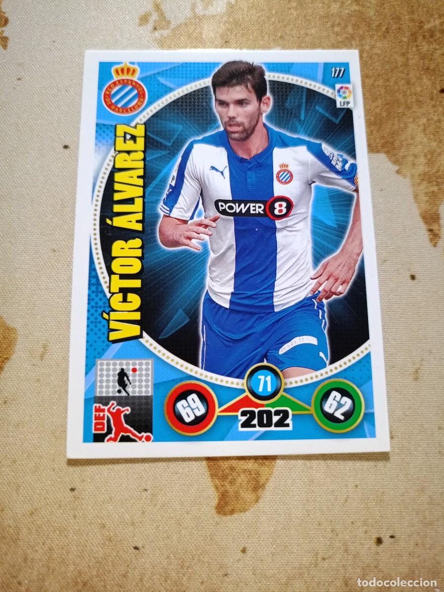 Cromos de f&uacute;tbol: Espanyol 177 V&Iacute;CTOR &Aacute;LVAREZ Adrenalyn 2014-15