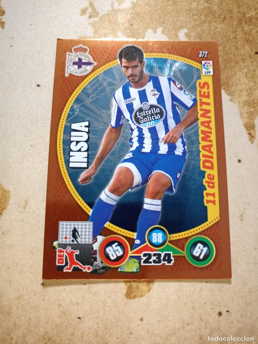 Cromos de f&uacute;tbol: 11 De Diamantes 372 INSUA Adrenalyn 2014-15
