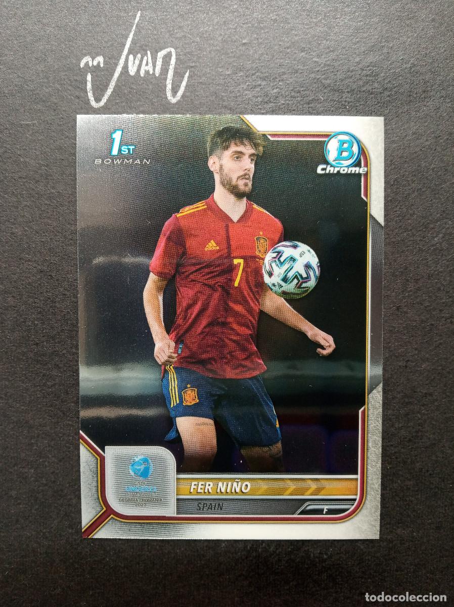 Cromos de F&uacute;tbol: N&ordm; 84 FER NI&Ntilde;O ESPA&Ntilde;A VILLARREAL MALLORCA BURGOS ⚽ TOPPS &reg; BOWMAN 1ST CHROME UEFA UNDER 21 2023