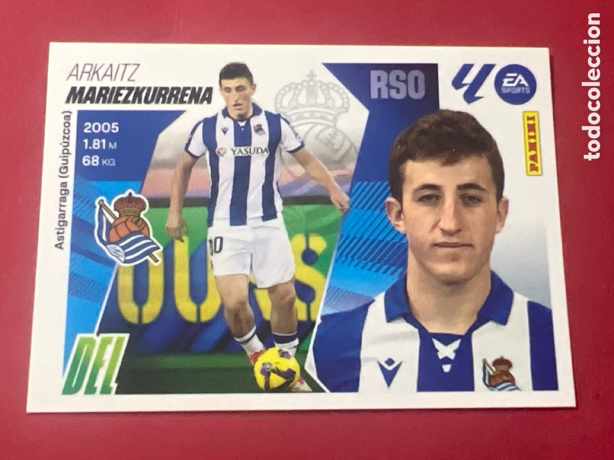 Cromos de F&uacute;tbol: C128b. CROMO PANINI LIGA ESTE 2025-26 (25 - 26) - N&ordm; 19 - MARIEZKURRENA - REAL SOCIEDAD