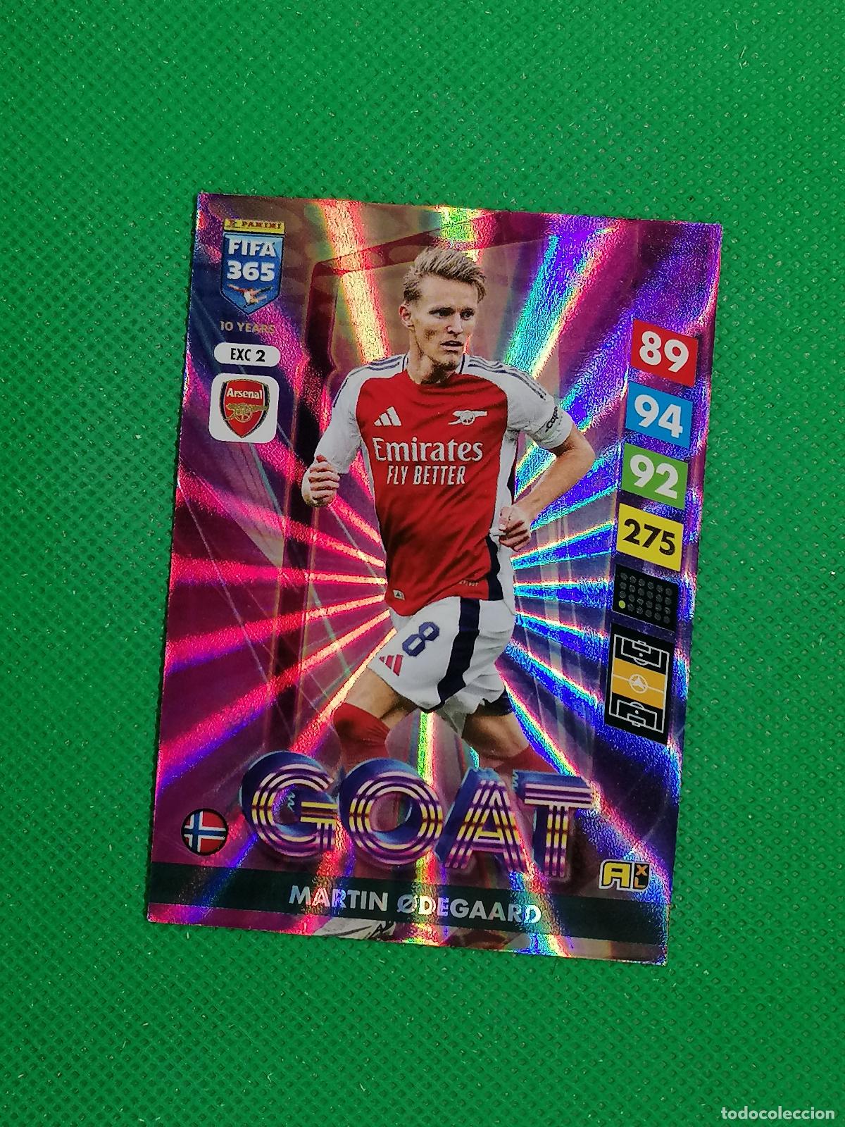 Figurine di Calcio: EXC 2 EXC2 MARTIN ODEGAARD ARSENAL GOAT EXCELLENCE ⚽PANINI ADRENALYN FIFA 365 2024 2025 24 25 ⚽