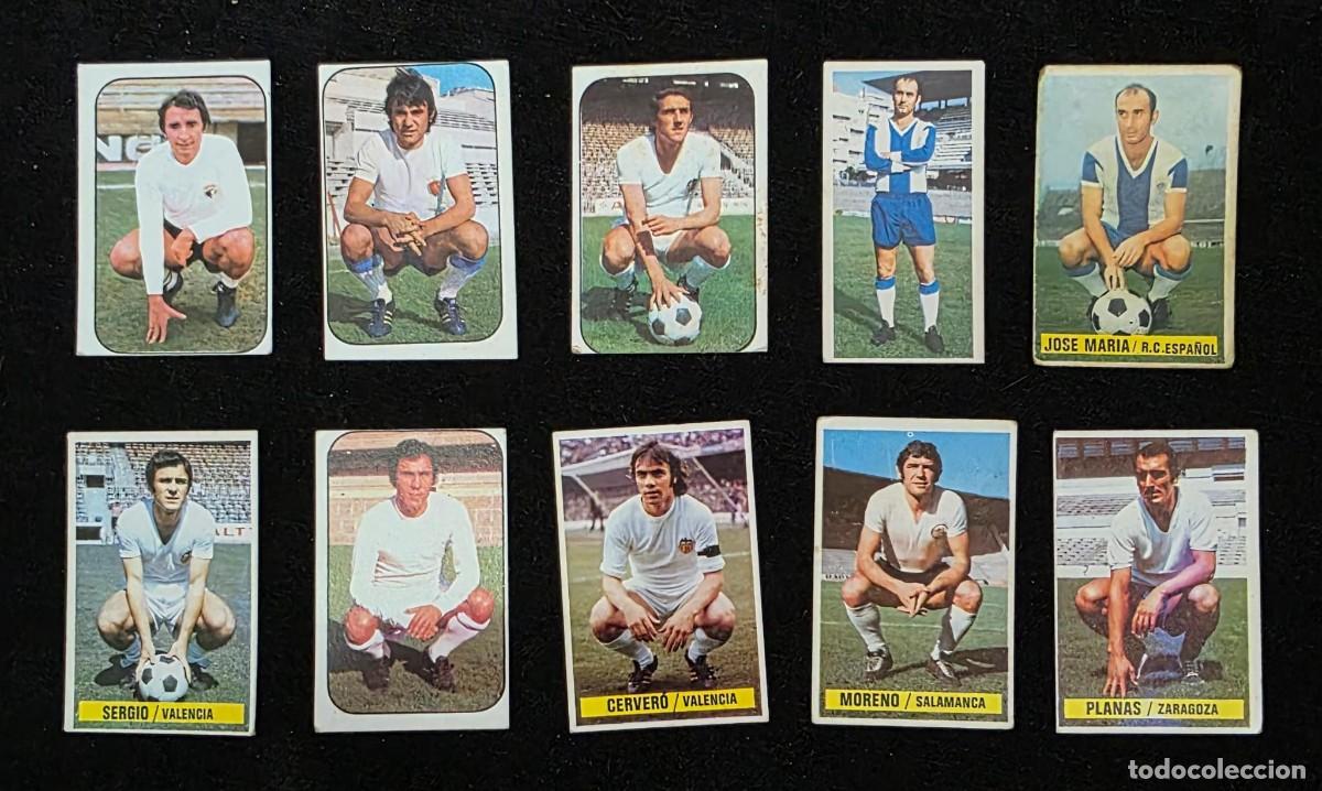 Cartes &agrave; collectionner de Football: Lote 10 Cromos Antiguos de F&uacute;tbol A&ntilde;os 70 &ndash; Colecci&oacute;n Vintage Original