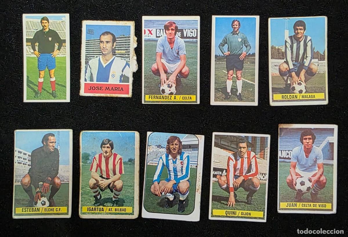 Cromos de f&uacute;tbol: Lote 10 Cromos Antiguos de F&uacute;tbol A&ntilde;os 70 &ndash; Colecci&oacute;n Vintage Original