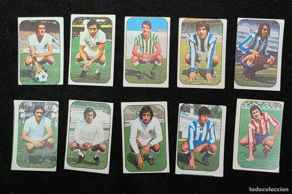 Cartes &agrave; collectionner de Football: Lote 10 Cromos Antiguos de F&uacute;tbol A&ntilde;os 70 &ndash; Colecci&oacute;n Vintage Original