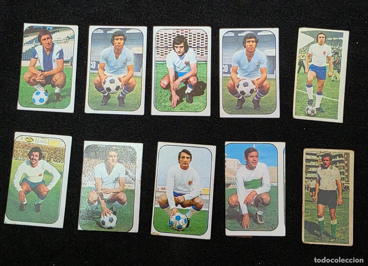 Cromos de f&uacute;tbol: Lote 10 Cromos Antiguos de F&uacute;tbol A&ntilde;os 70 &ndash; Colecci&oacute;n Vintage Original