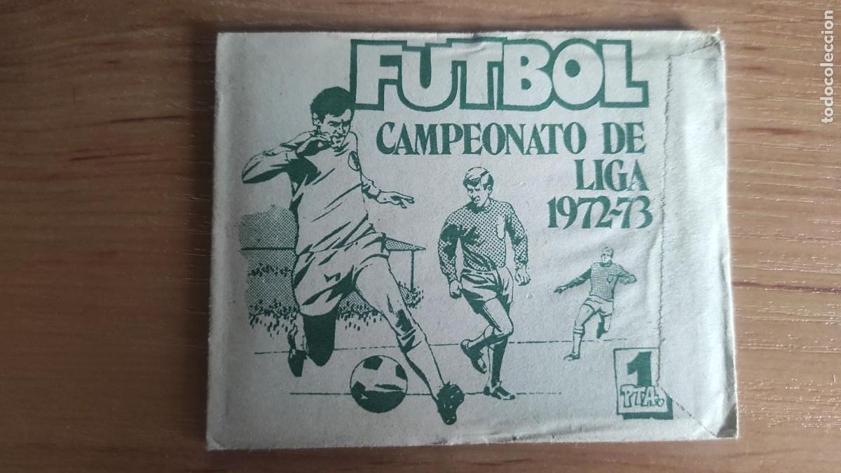 Cromos de F&uacute;tbol: Sobre sin abrir f&uacute;tbol campeonato de liga 72 73 1972 1973 este