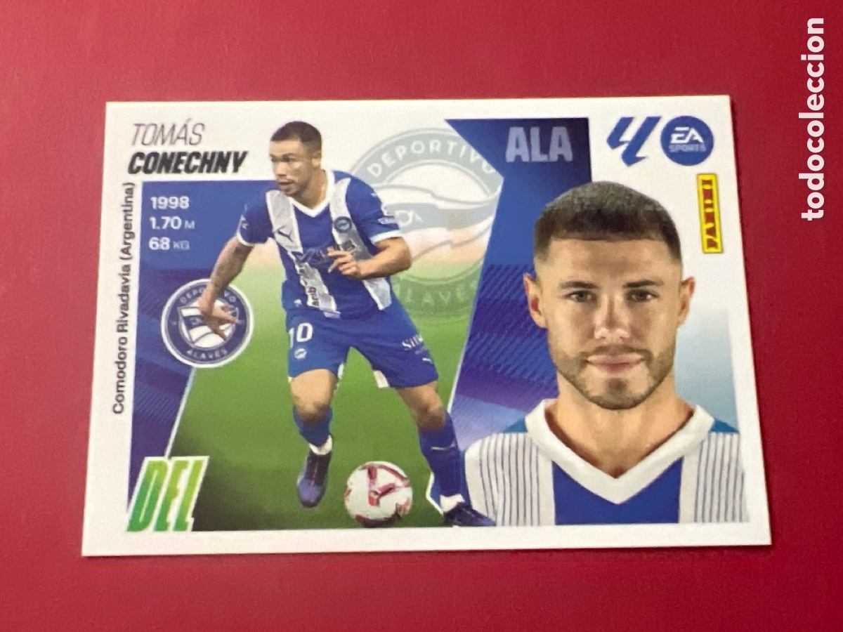 Fu&szlig;ball-Sticker: C169. N&ordm; 19 CONECHNY ALAVES LIGA ESTE 25 26 2025 2026 SIN PEGAR NUNCA PEGADO