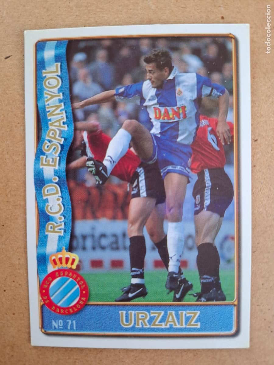 Fu&szlig;ball-Sticker: MUNDICROMO 96 97 1996 1997 - 71 URZAIZ ( BAJA ) - RCD. ESPANYOL