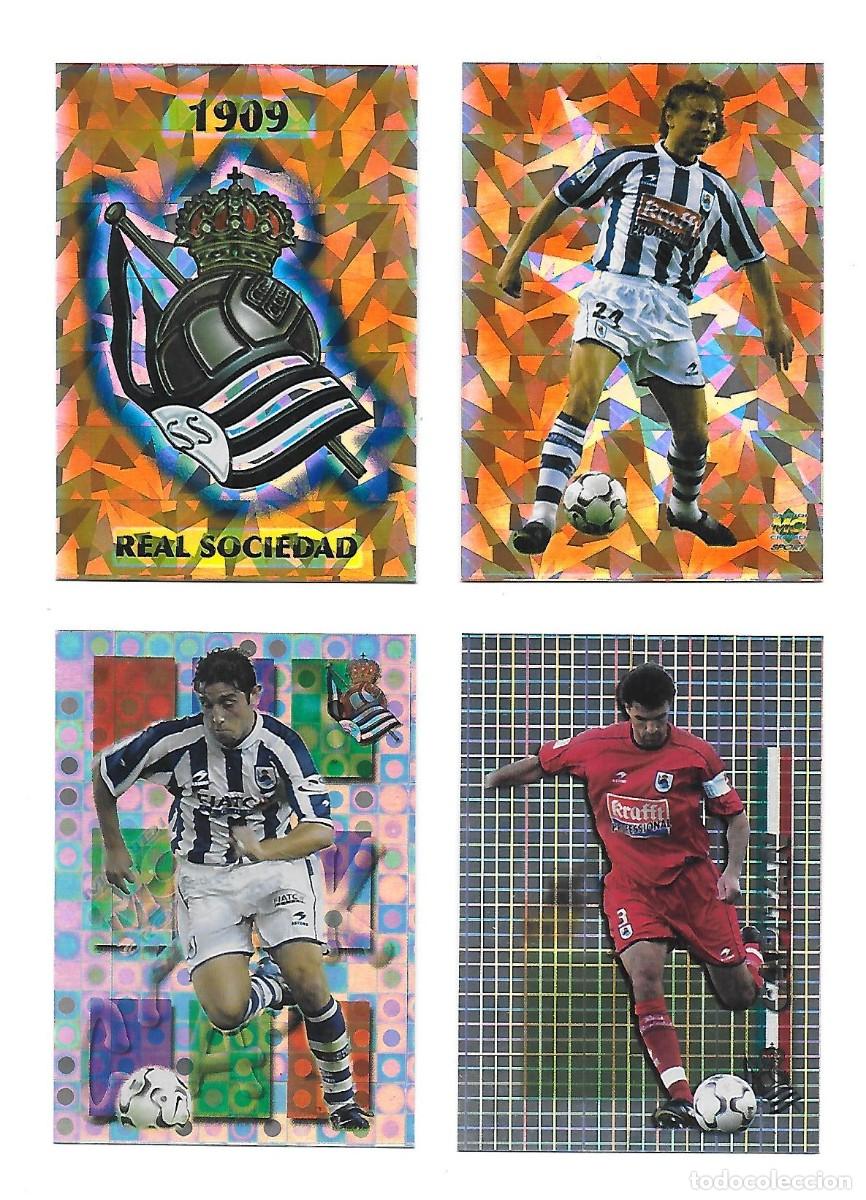 Cromos de F&uacute;tbol: LOTE 40 CARDS EQUIPO COMPLETO REAL SOCIEDAD , MUNDICROMO LAS FICHAS DE LA LIGA 2003 2004
