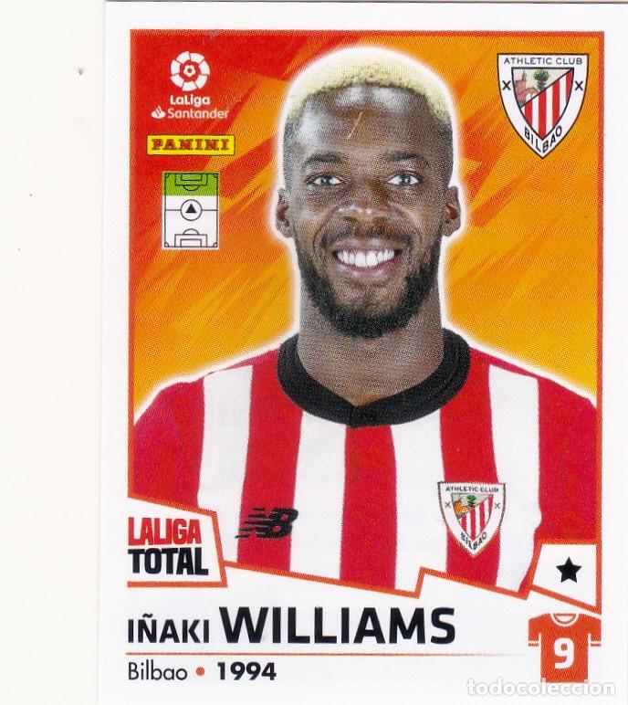 Figurine di Calcio: LALIGA TOTAL 2022-23 * WILLIAMS N&ordm; 43 DEL AT BILBAO * NUEVO DE SOBRE (A-8)