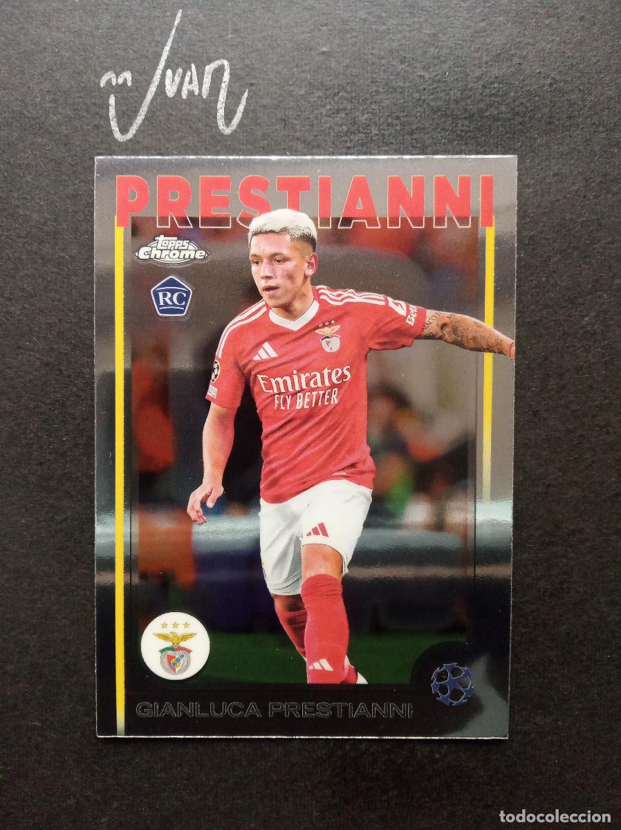 Cromos de F&uacute;tbol: N&ordm; 36 ROOKIE PRESTIANNI SL BENFICA ⚽ TOPPS &reg; CHROME UCC UEFA CLUB COMPETITIONS 2024 2025 24 25 NUEVO