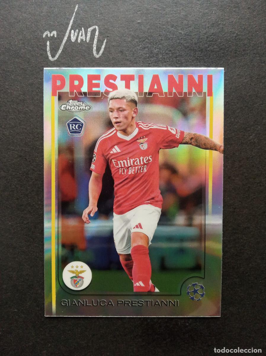 Cromos de F&uacute;tbol: N&ordm; 36 REFRACTOR ROOKIE PRESTIANNI BENFICA ⚽ TOPPS &reg; CHROME CLUB COMPETITIONS 2024 2025 24 25 NUEVO