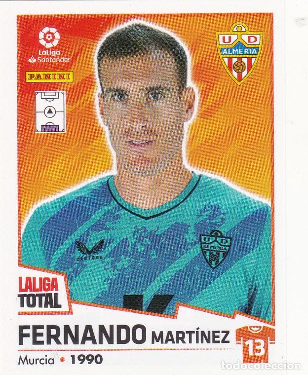 Fu&szlig;ball-Sticker: LALIGA TOTAL 2022-23 * FERNANDO N&ordm; 3 DEL ALMERIA * NUEVO DE SOBRE (A-8)