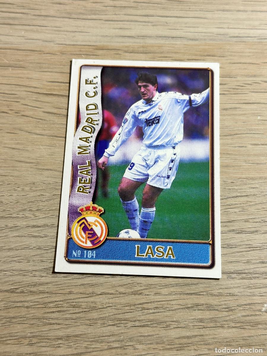 Cromos de f&uacute;tbol: 104 LASA REAL MADRID LAS FICHAS DE LA LIGA 96 97 MUNDICROMO