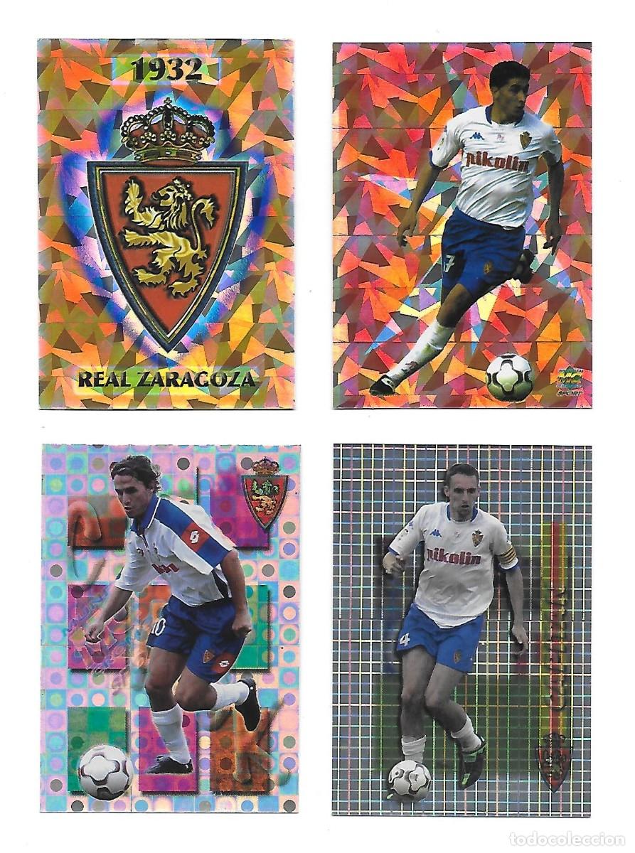 Cromos de F&uacute;tbol: LOTE 38 CARDS EQUIPO COMPLETO REAL ZARAGOZA , MUNDICROMO LAS FICHAS DE LA LIGA 2003 2004