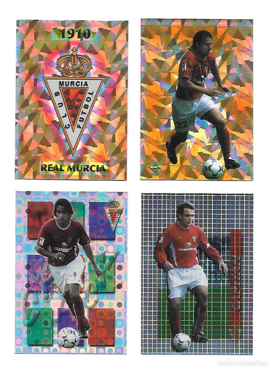 Fu&szlig;ball-Sticker: LOTE 39 CARDS EQUIPO COMPLETO REAL MURCIA , MUNDICROMO LAS FICHAS DE LA LIGA 2003 2004