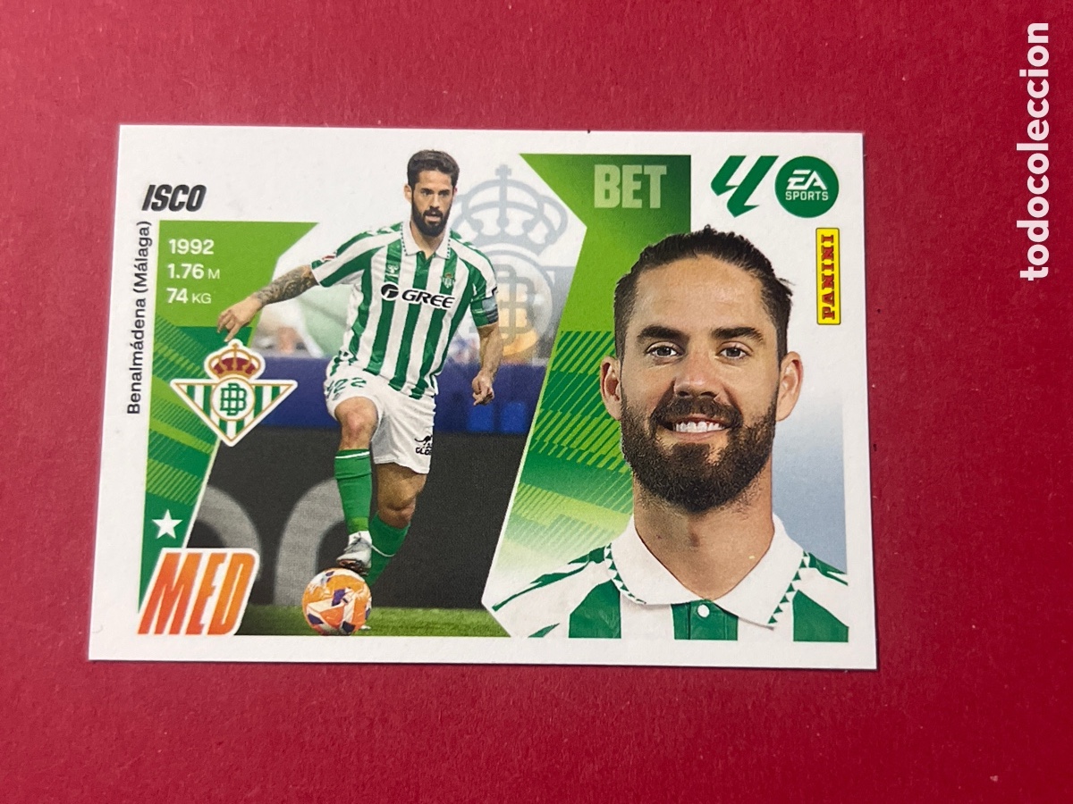Cromos de F&uacute;tbol: C230. CROMO PANINI LIGA ESTE 2025-26 (25 - 26) - N&ordm; 15 - ISCO - BETIS