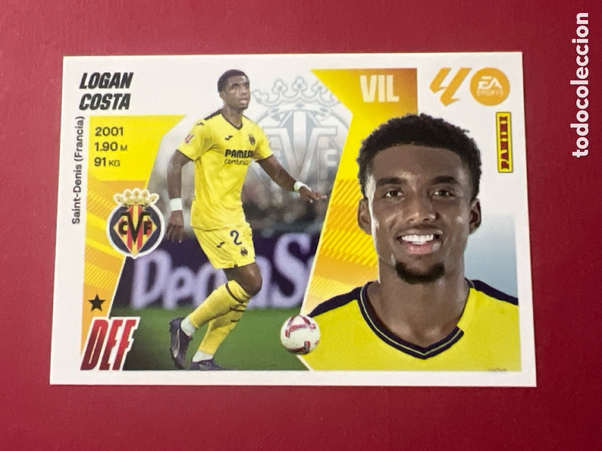 Fu&szlig;ball-Sticker: C258. CROMO PANINI LIGA ESTE 2025-26 (25 - 26) - N&ordm; 7 - LOGAN COSTA - VILLARREAL