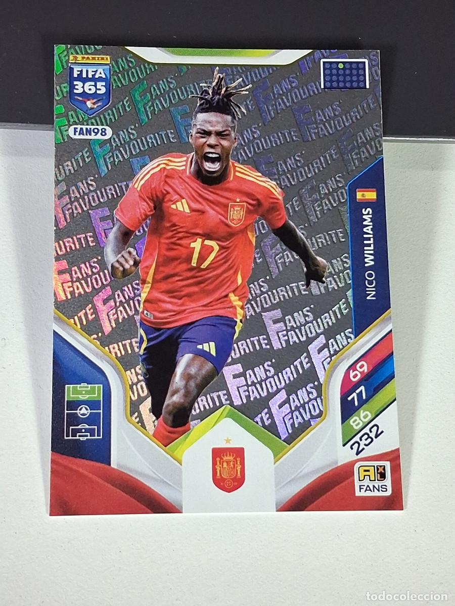 Figurine di Calcio: FAN98 NICO WILLIAMS ESPA&Ntilde;A FANS FAVOURITE PANINI ADRENALYN FIFA 365 2025 2026 25 26