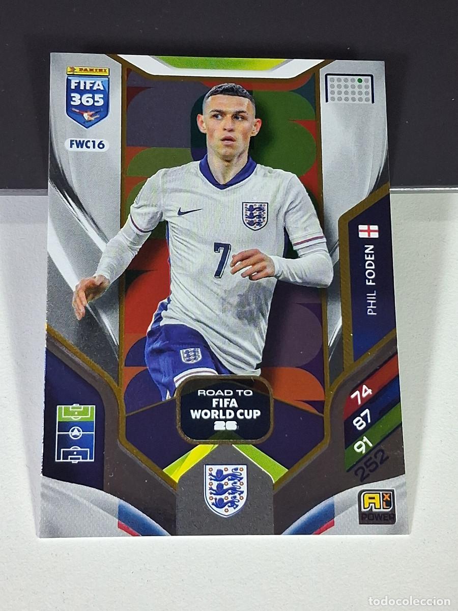 Figurine di Calcio: FWC16 PHIL FODEN INGLATERRA ROAD WORLD CUP PANINI ADRENALYN FIFA 365 2025 2026 25 26