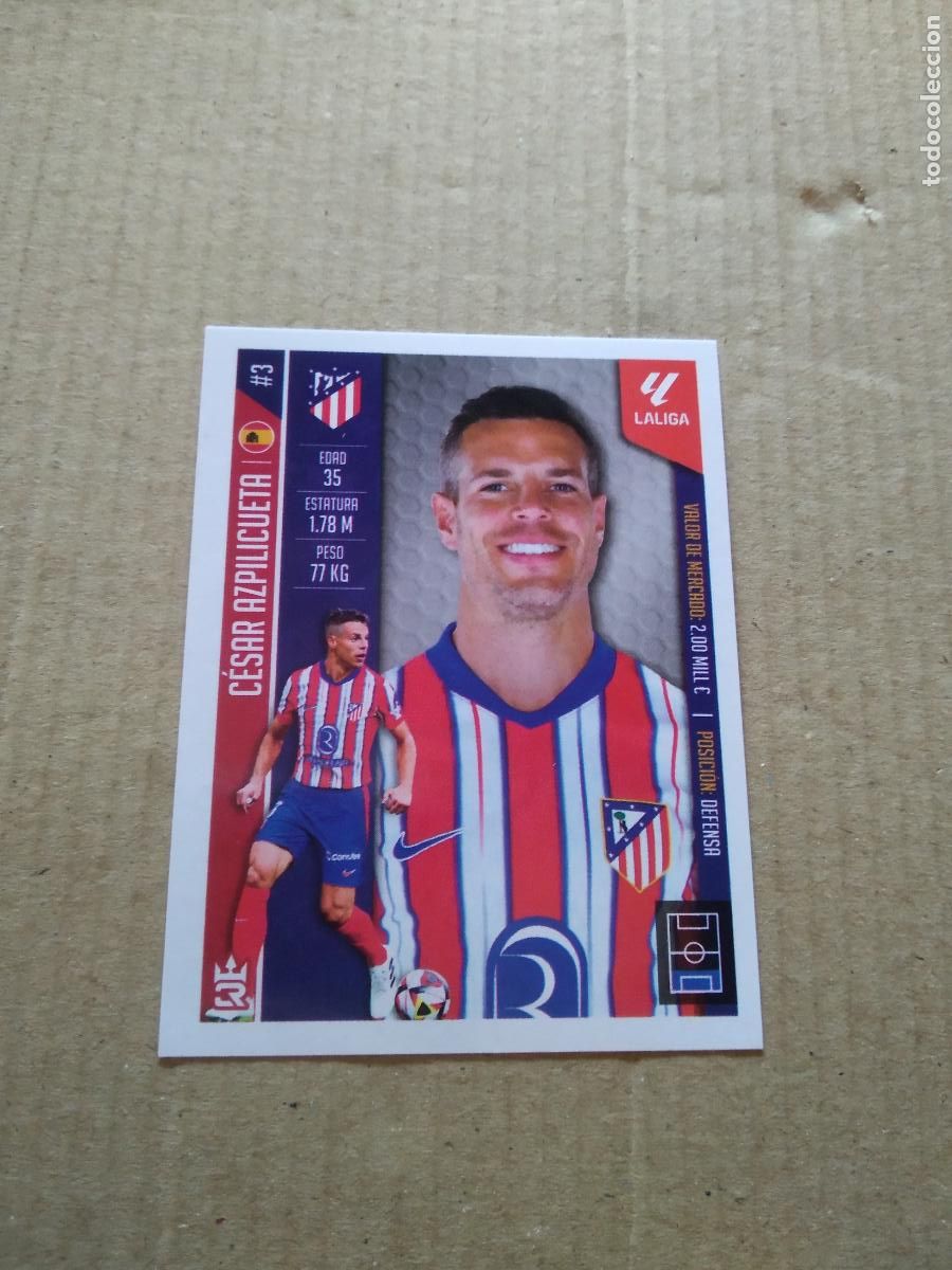 Cromos de F&uacute;tbol: 204 AZPILICUETA ATLETICO MADRID CROMO FUTBOL LOS REYES DEL FUTBOL MUNDIAL RANKING DE CLUBES