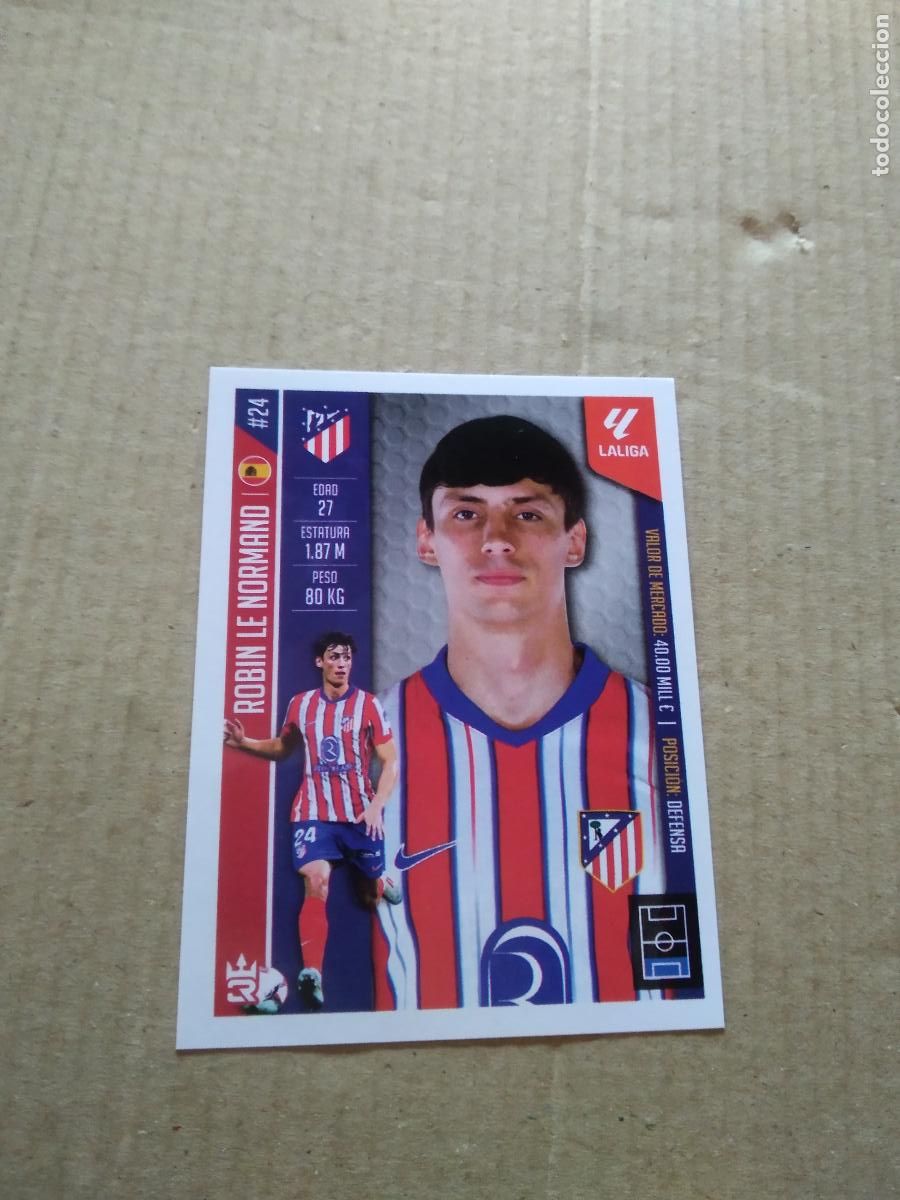 Cromos de F&uacute;tbol: 205 LE NORMAND ATLETICO MADRID CROMO FUTBOL LOS REYES DEL FUTBOL MUNDIAL RANKING DE CLUBES