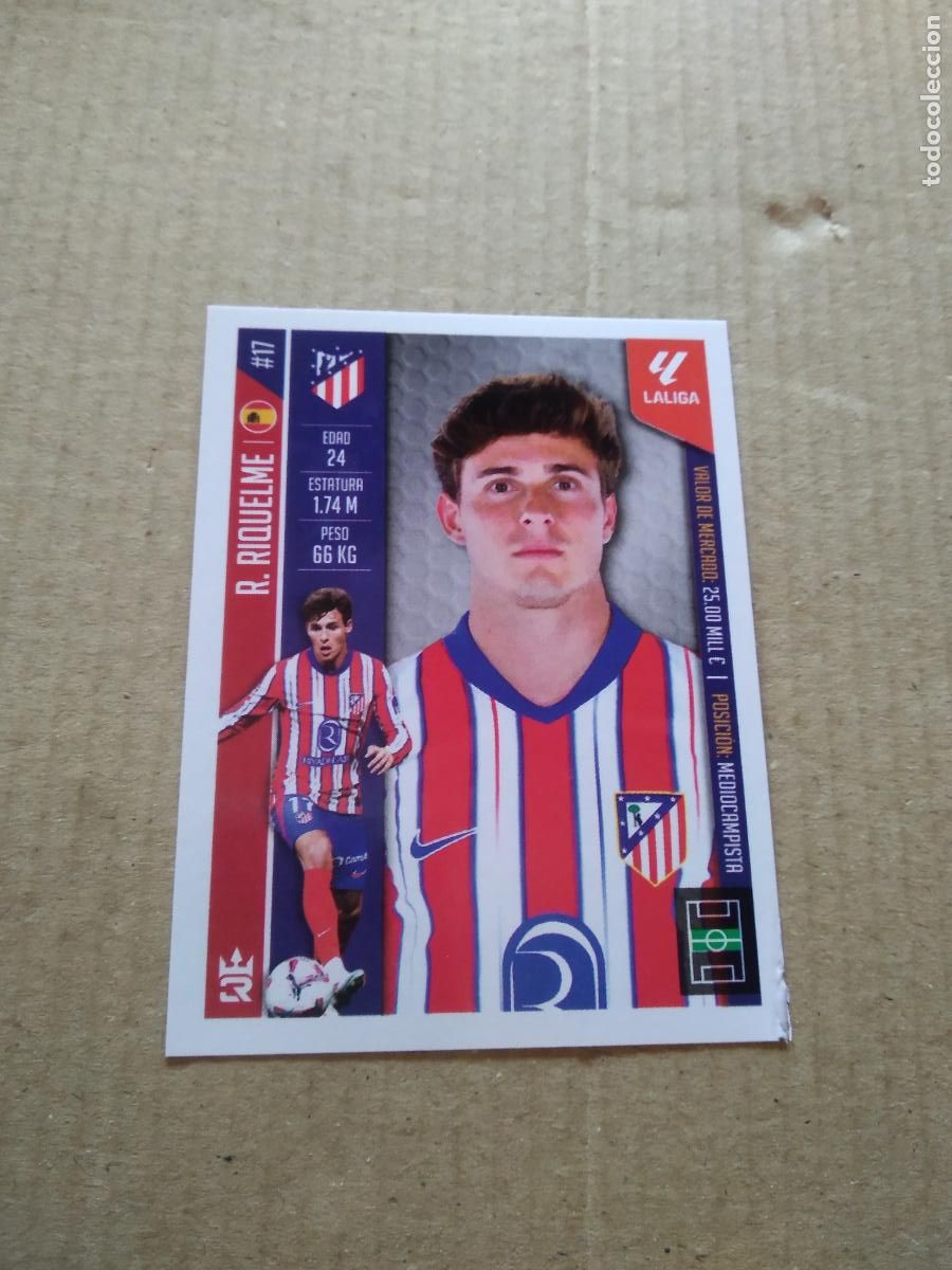 Cromos de F&uacute;tbol: 209 RIQUELME ATLETICO MADRID CROMO FUTBOL LOS REYES DEL FUTBOL MUNDIAL RANKING DE CLUBES