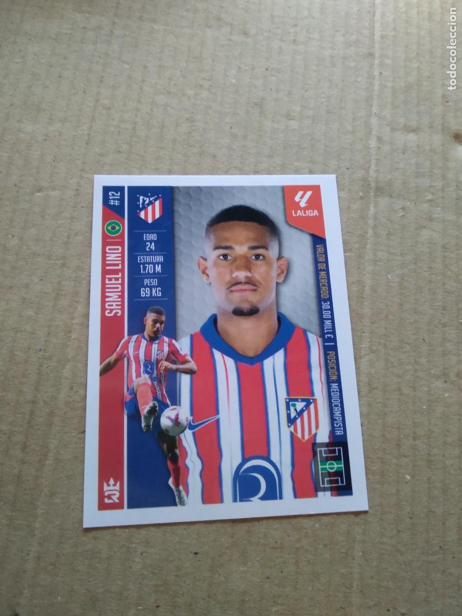 Cromos de F&uacute;tbol: 211 SAMUEL LINO ATLETICO MADRID CROMO FUTBOL LOS REYES DEL FUTBOL MUNDIAL RANKING DE CLUBES