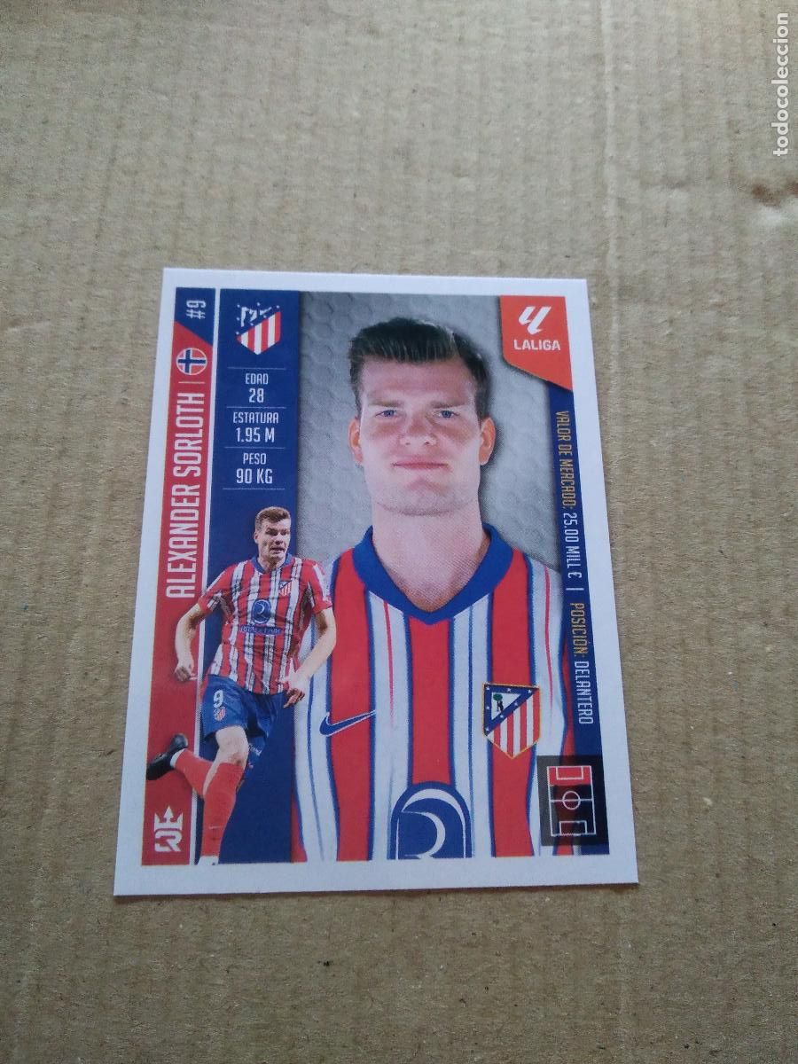Cromos de F&uacute;tbol: 212 SORLOTH ATLETICO MADRID CROMO FUTBOL LOS REYES DEL FUTBOL MUNDIAL RANKING DE CLUBES