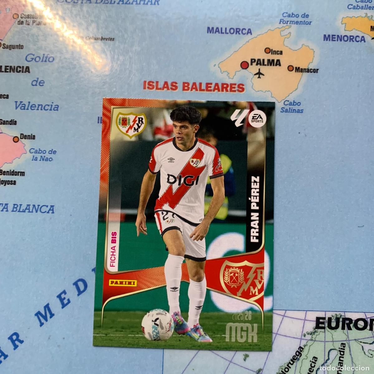 Cromos de F&uacute;tbol: Fran Perez n&uacute;mero 306 Bis Del Rayo Vallecano megacracks 25-26 2025-2026