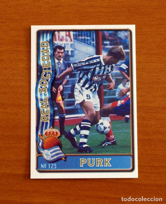 Cromos de F&uacute;tbol: Real Sociedad -N&ordm; 123 Purk -Baja -Mundicromo Las Fichas de la Liga de F&uacute;tbol 1996-1997-96-97