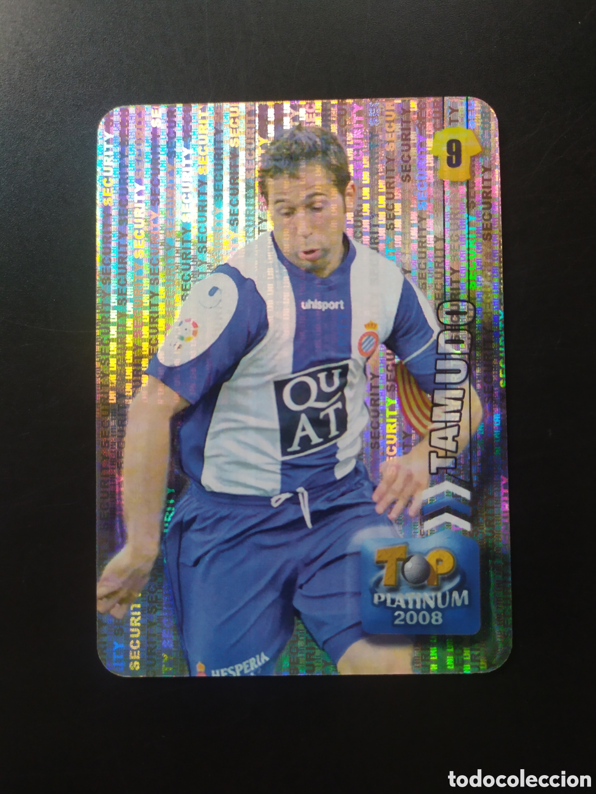Fu&szlig;ball-Sticker: Mundicromo fichas Liga 2007 2008 07 08 Tamudo top platinum brillo security n&deg; 745 Espanyol