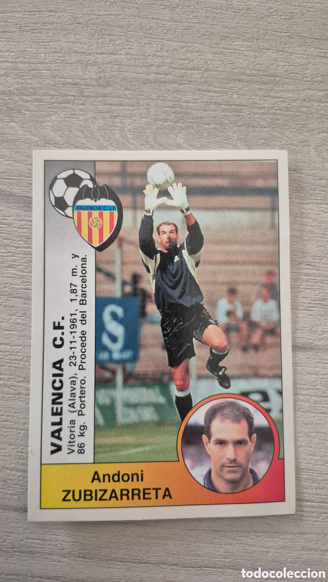 Figurine di Calcio: N&deg;375 Valencia Zubizarreta Liga 94/95