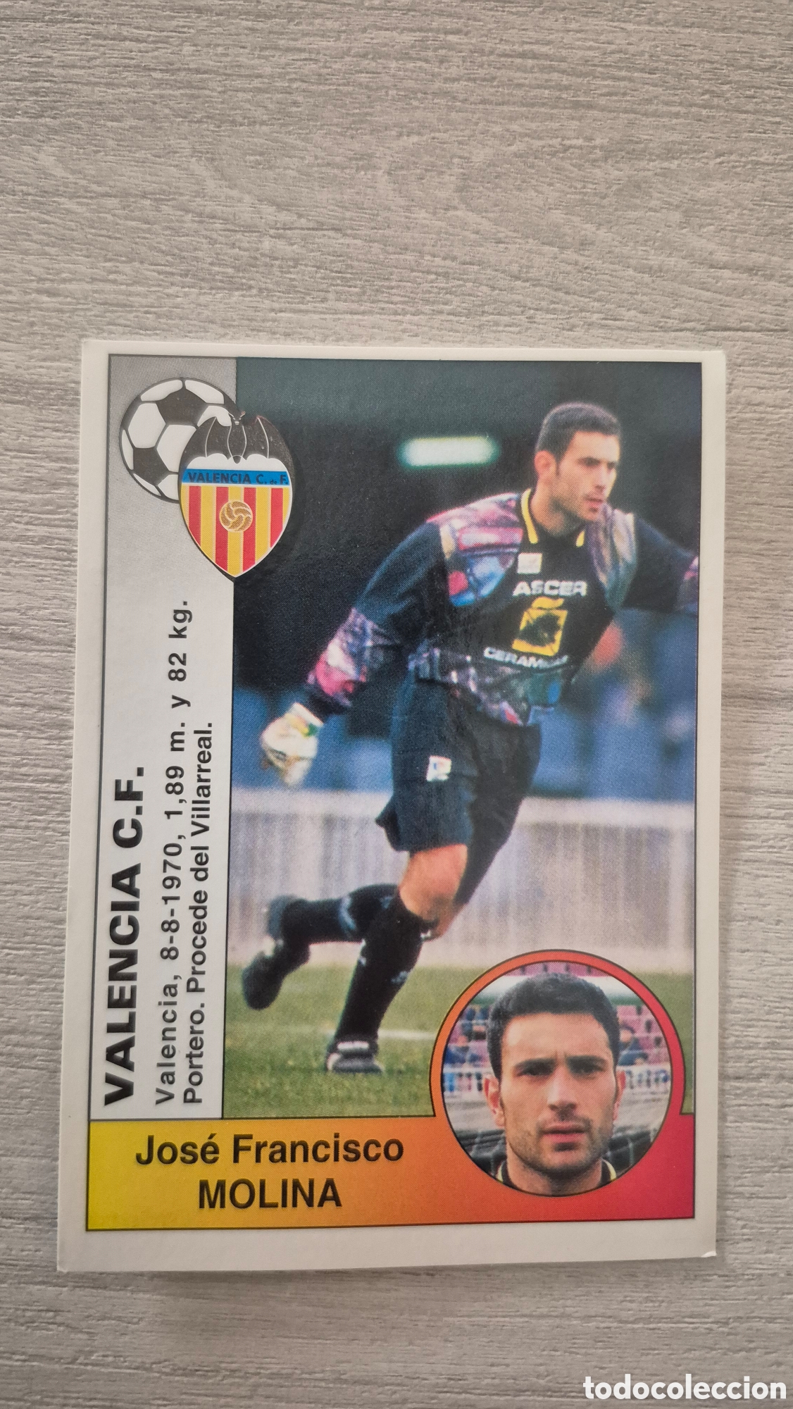 Fu&szlig;ball-Sticker: N&deg;309 Valencia Molina Liga 94/95