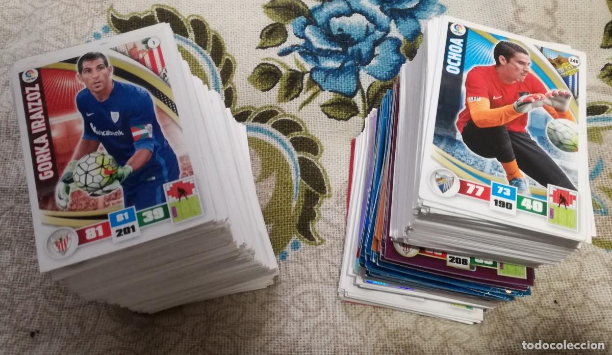 Cromos de Futebol: Lote de 433 cromos del album de futbol Adrenalyn, temporada 2015-16; Panini - Todos diferentes