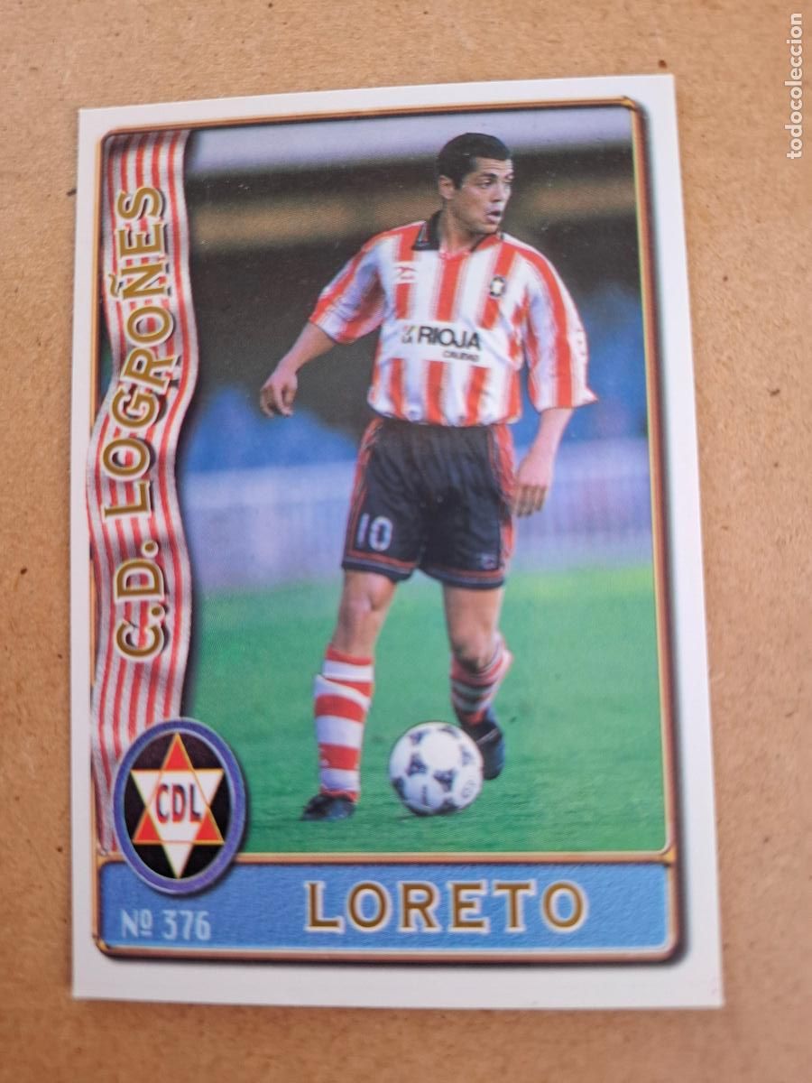 Cromos de F&uacute;tbol: MUNDICROMO 96 97 1996 1997 - 376 LORETO ( BAJA ) - CD LOGRO&Ntilde;ES