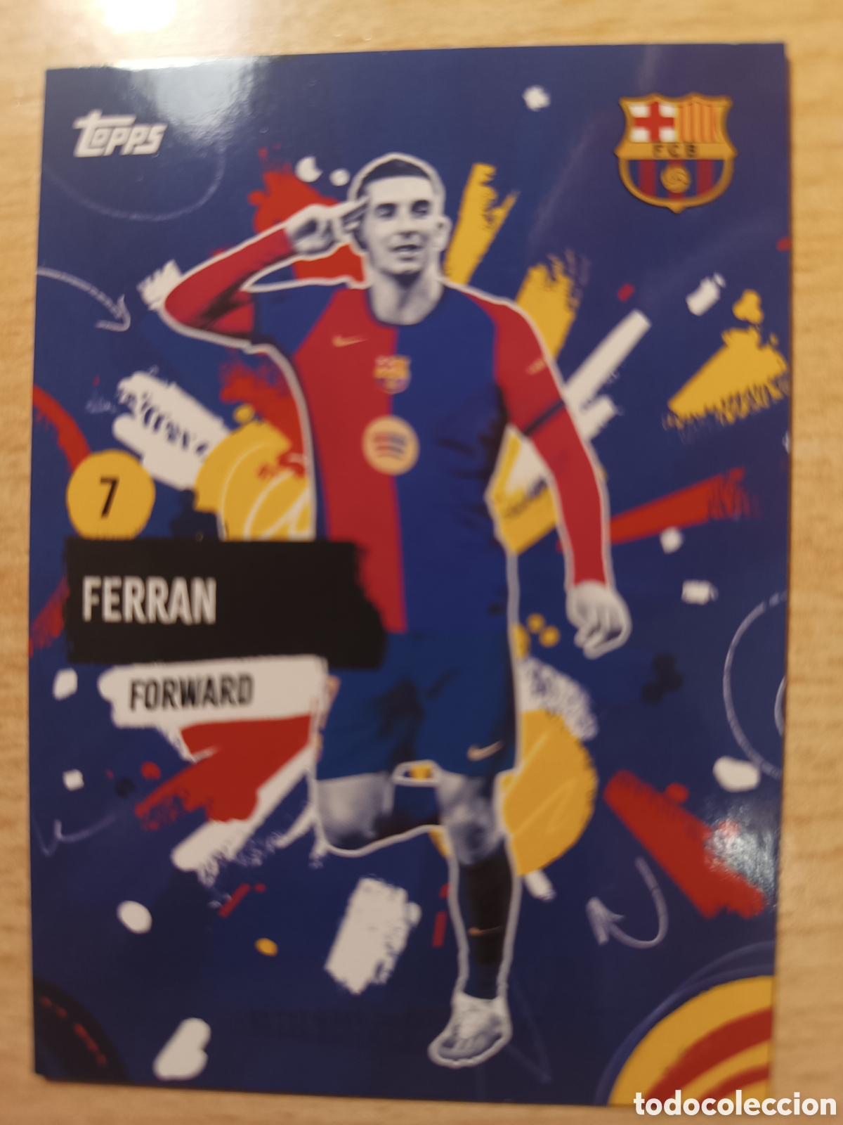 Cromos de F&uacute;tbol: 30 FERRAN TORRES RUMBA FC BARCELONA TEAM SET 2024 2025 TOPPS 24 25