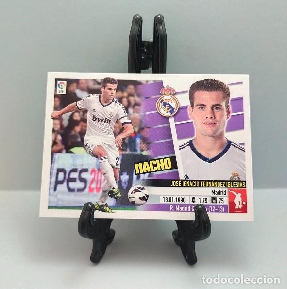 Fu&szlig;ball-Sticker: 3 B NACHO FERN&Aacute;NDEZ REAL MADRID CF CROMO LIGA EDICIONES ESTE 2013 2014 13 14 NUEVO NUNCA PEGADO