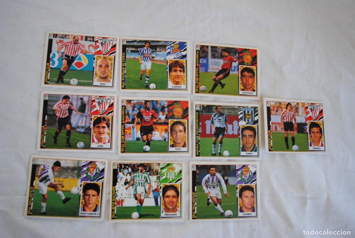 Cromos de f&uacute;tbol: CROMOS DE FUTBOL LIGA 97 - 98 LOTE DE 10 .
