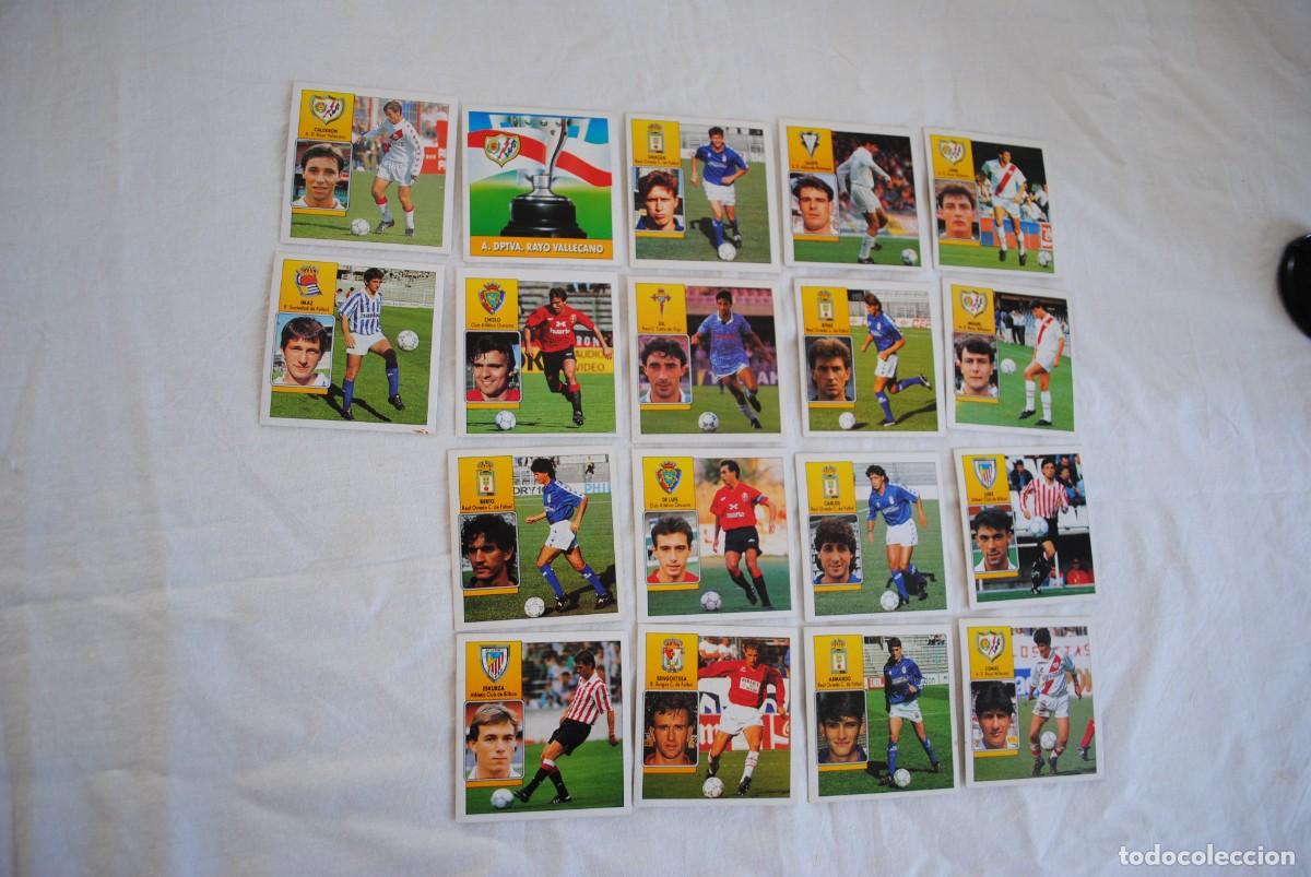Cromos de f&uacute;tbol: CROMOS DE FUTBOL , LIGA 92 - 93 . LOTE DE 18 .