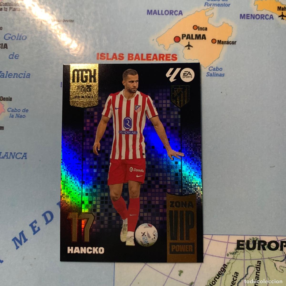 Cromos de F&uacute;tbol: Hancko nuevo vip power n&uacute;mero P511 del Atl&eacute;tico de Madrid Megacracks 25-26 2025-2026