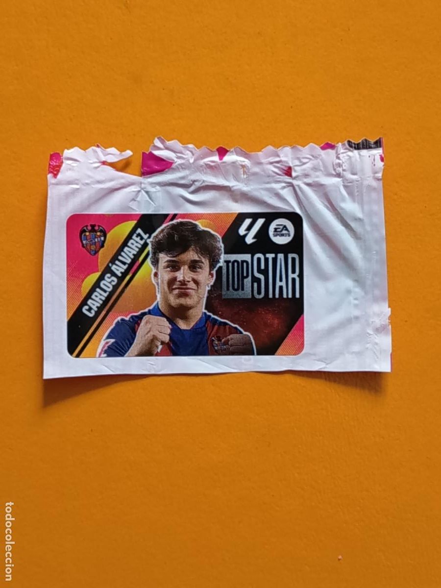 Cromos de Futebol: CARLOS &Aacute;LVAREZ. TOP STAR. LEVANTE UD. CHICLES LIGA ESTE 2025-26. PANINI