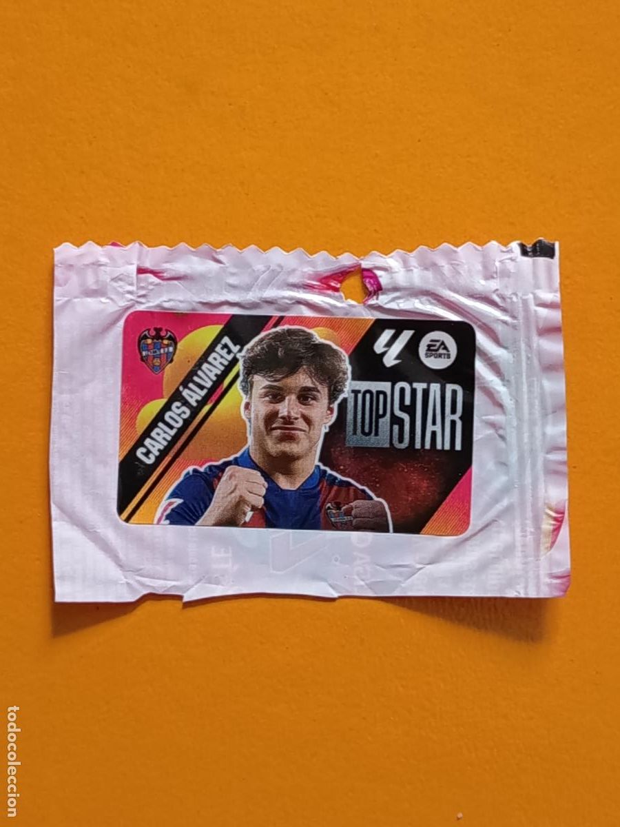 Cromos de Futebol: CARLOS &Aacute;LVAREZ. TOP STAR. LEVANTE UD. CHICLES LIGA ESTE 2025-26. PANINI