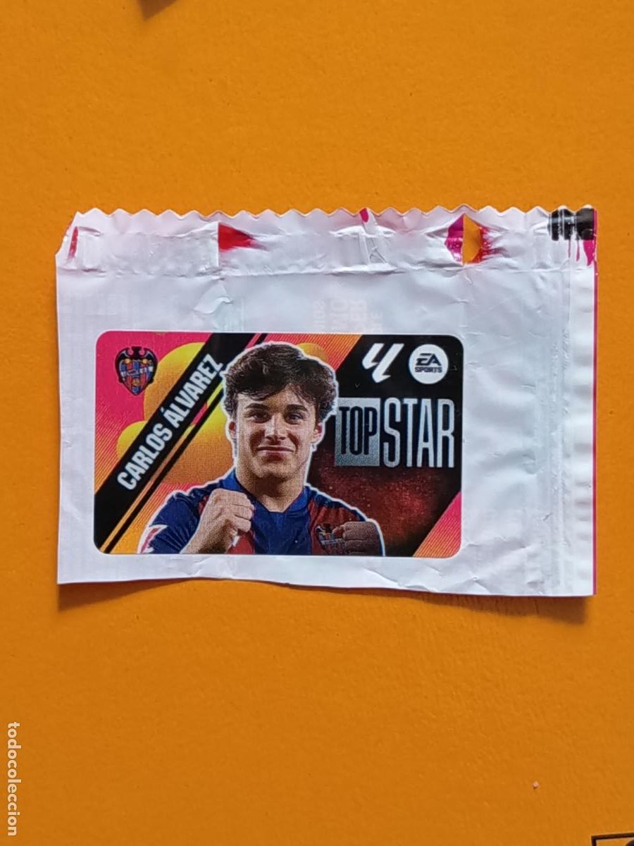 Cromos de Futebol: CARLOS &Aacute;LVAREZ. TOP STAR. LEVANTE UD. CHICLES LIGA ESTE 2025-26. PANINI
