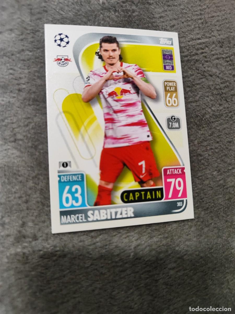 Fu&szlig;ball-Sticker: 303 UCL MATCH ATTAX 21 22 MARCEL SABITZER RB LEIPZIG TOPPS 2021 2022 CHAMPIONS LEAGUE