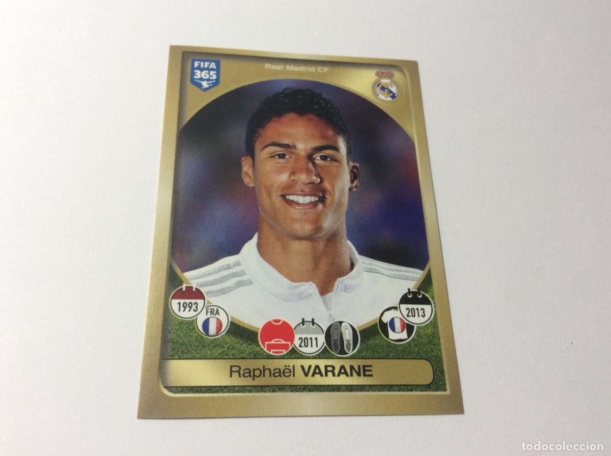 Cromos de F&uacute;tbol: 76 Raphael Varane Real Madrid FIFA 365 2017 PANINI