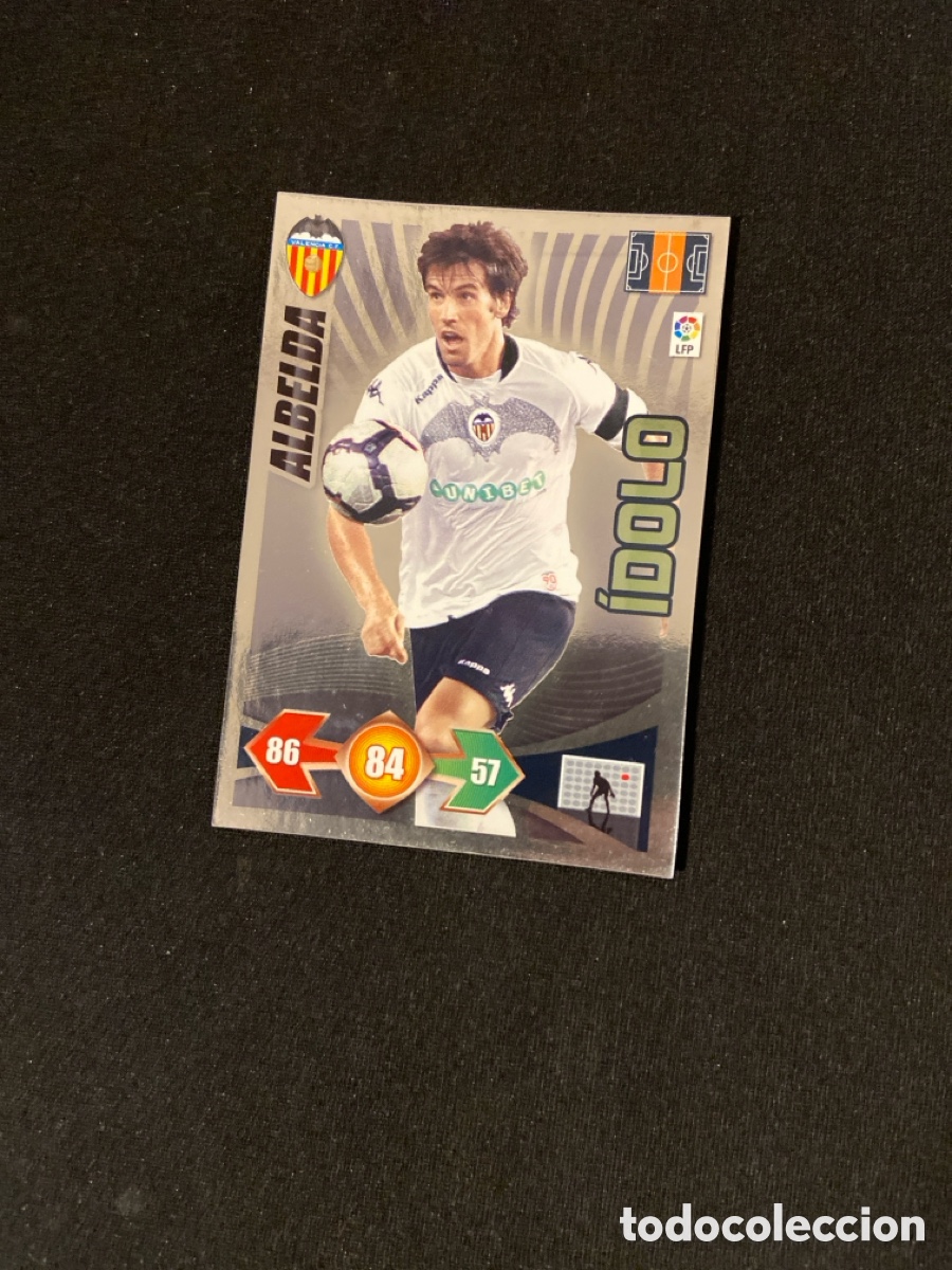 Cromos de F&uacute;tbol: ALBELDA 399 IDOLO (VALENCIA) ADRENALYN PANINI 2009-2010 09 10 CROMO CARTA A-6
